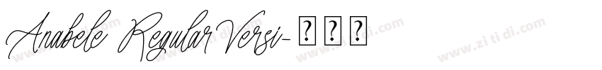 Anabele RegularVersi字体转换